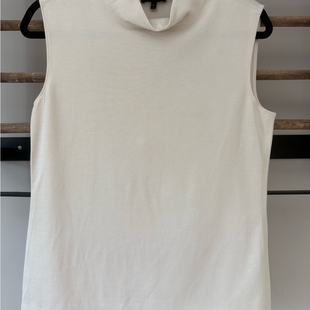 Theory Sleeveless Cream Top